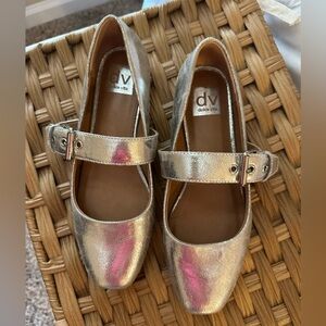 Dolce Vita Silver Mary Jane Shoes